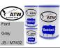 Preview: Ford, Gray, JS / M7432: 500ml Lackdose + 500ml Klarlack + 250ml Härter - Set, von ATW Autoteile West.